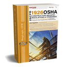 A boxed set of books titled '2016 OSHA Construction Industry Regulations & Standards' with a yellow and white cover featuring an illustration of a construction site.