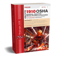 Book titled '29 CFR 1910 OSHA General Industry Regulations & Standards' with a red and white cover featuring a worker in protective gear.