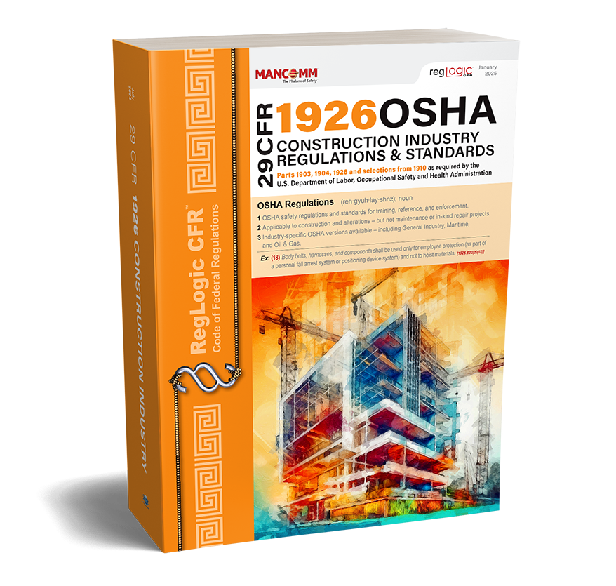 OSHA Construction Industry Regulations & Standards, 29 CFR 1926, Jan 2025