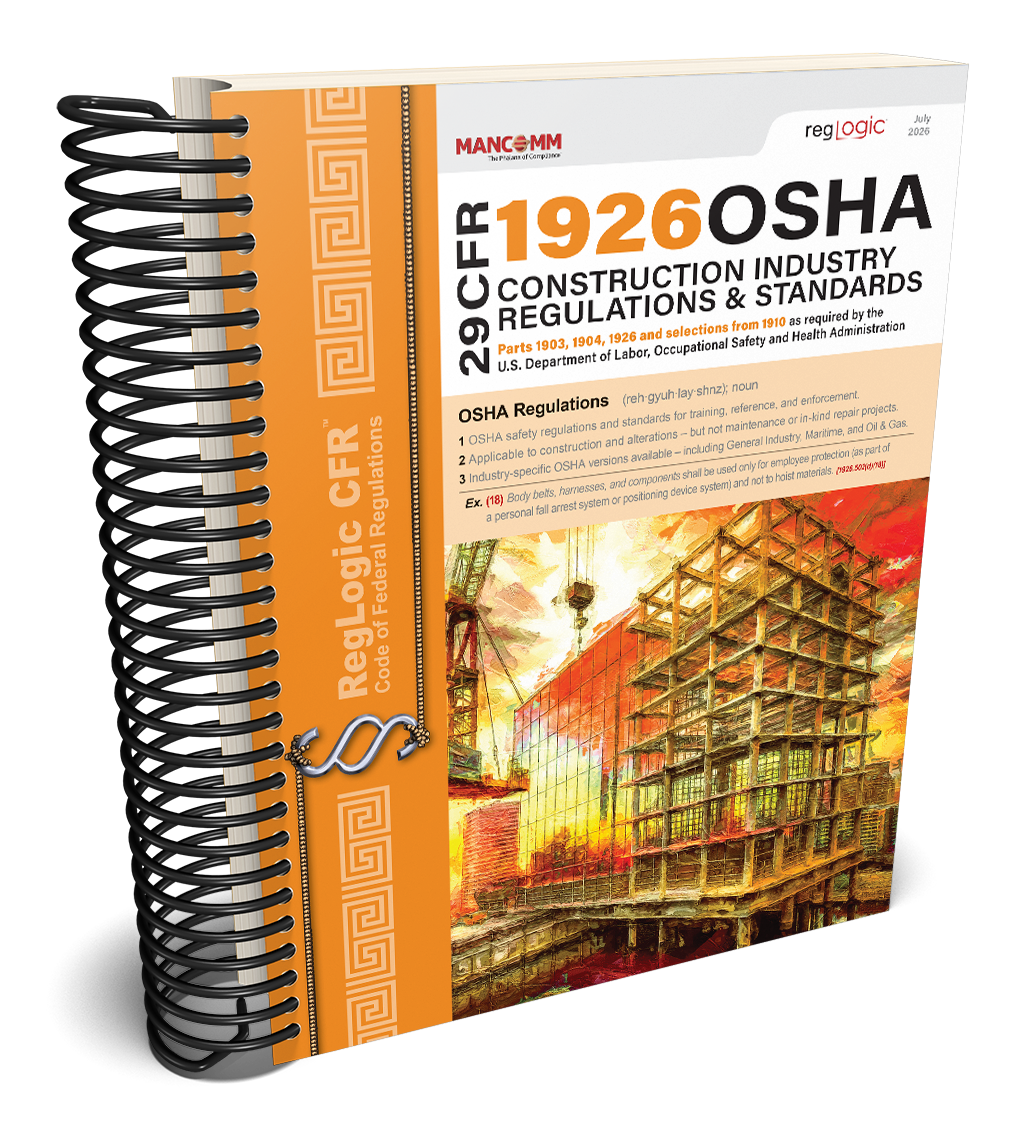 OSHA Construction Industry Regulations & Standards (29 CFR 1926)