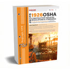 3-Ring binder replacement pages titled 'OSHA 1926 Construction Industry Regulations & Standards' on a white background