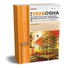 Perfect-bound book titled '29 CFR 1926 OSHA Construction Industry Regulations & Standards' on a white background.