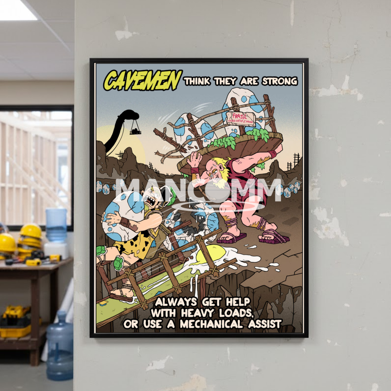 Caveman Safety Poster Series | Workplace Safety Awareness Posters