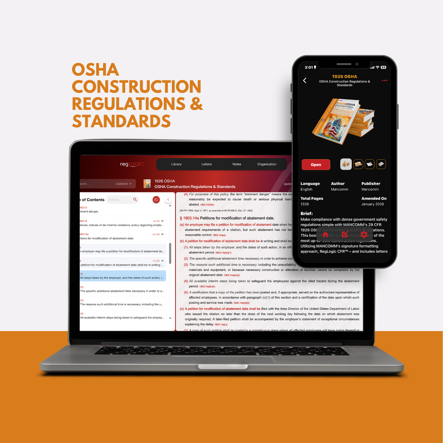 GR Book - OSHA Construction Industry Regulations & Standards (29 CFR 1926) - Reglogic