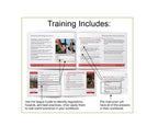 Training materials with text and images on a white background