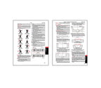 Two pages from a manual or instructional guide with text and diagrams on a white background.