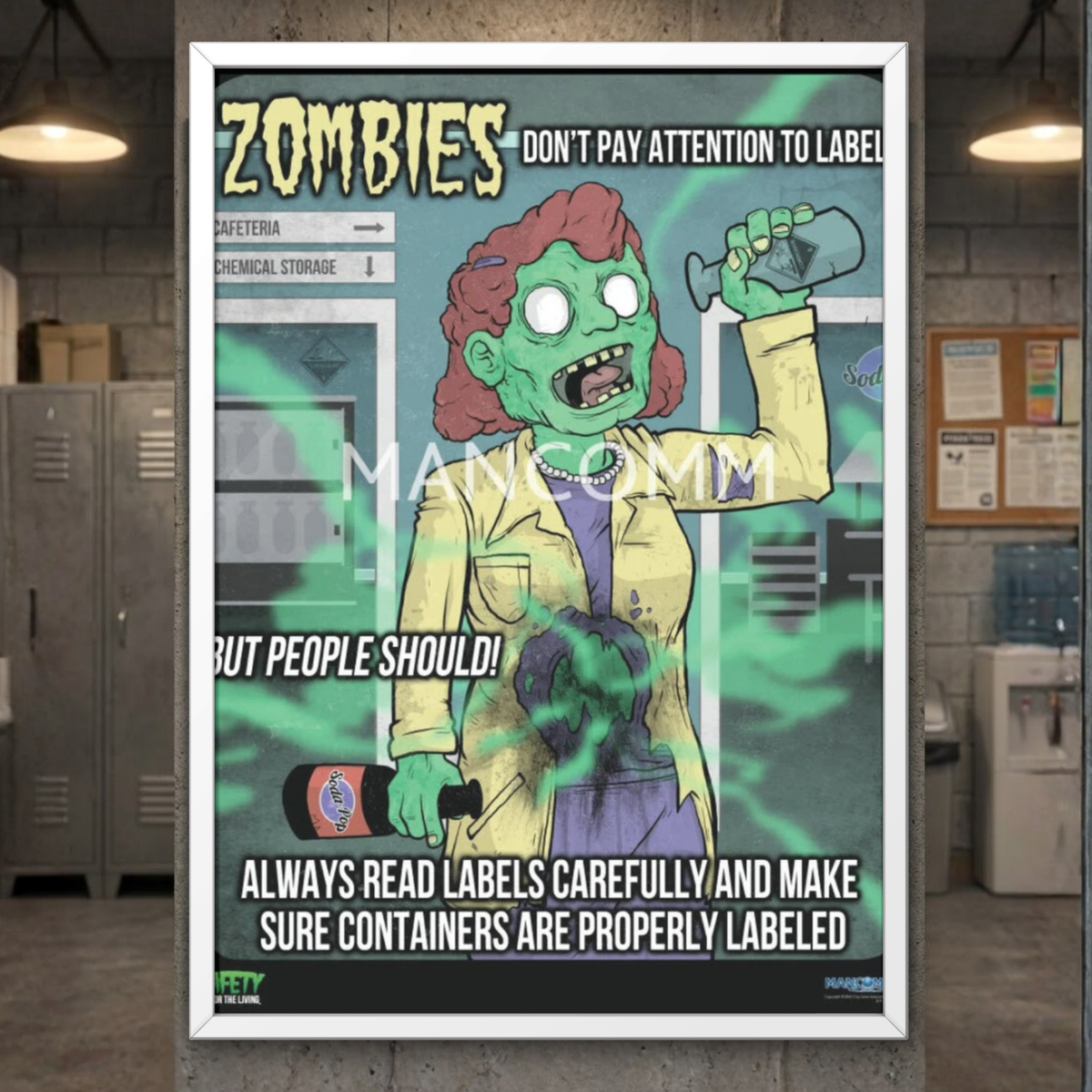Zombie Safety Posters | Workplace Safety Awareness Posters
