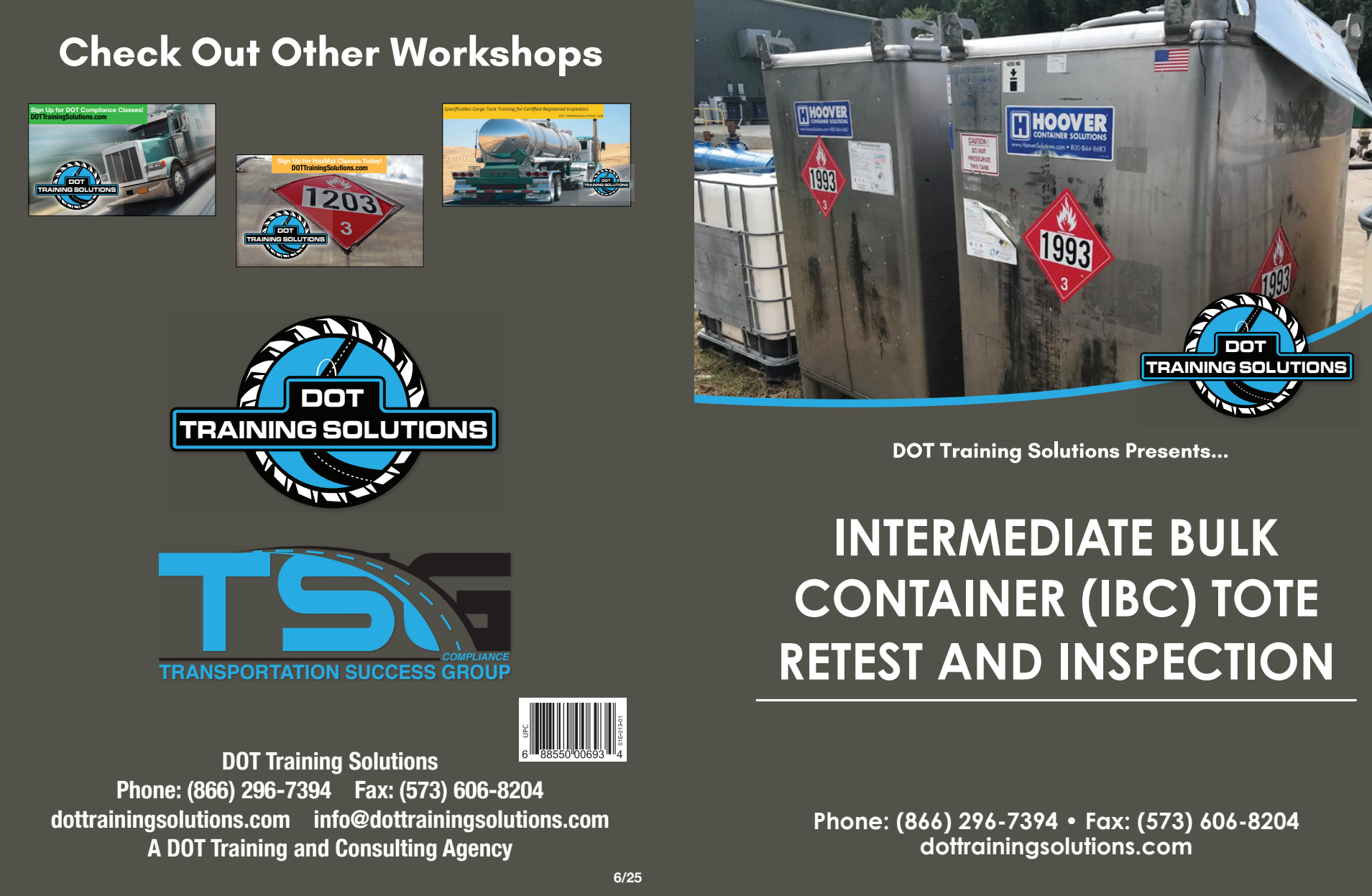 DOT Training Solutions - IBC Tote Retest and Inspection