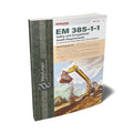 Book titled 'EM 385-1-1 Safety and Occupational Health Requirements' on a white background