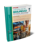 Cover of the ' Essentials of Safety: OSHA Construction' manual in Spanish, with a green and white color scheme, including an image of construction equipment and a safety helmet.