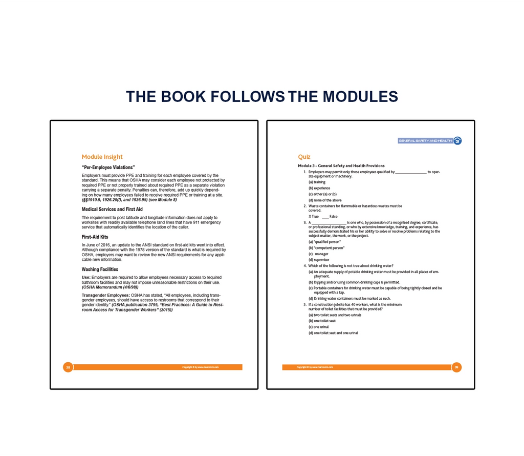 OSHA 30-hour* Construction Trainer Package