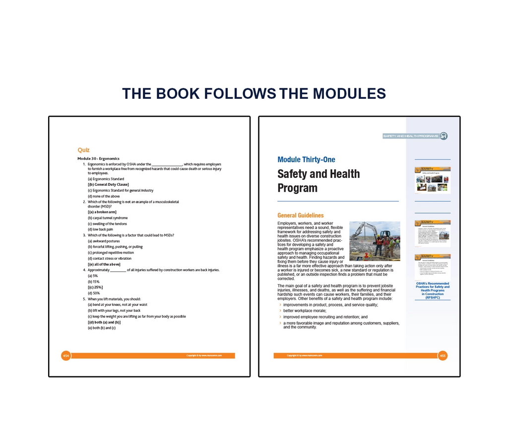 Osha Training Program Modul OSHA 30 Construction Trainer Package | OSHA Training System – Mancomm, Inc