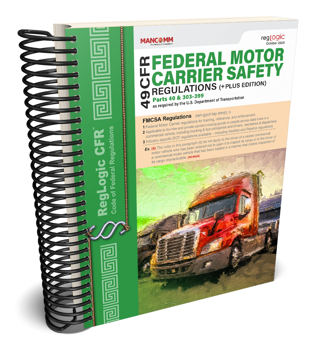 FMCSR+ Federal Motor Carrier Safety Regulations (49 CFR Parts 40 & 303–399)