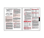 Two-page FMCSR Part 393 spread covering brake requirements, including diagrams of towing configurations and detailed tables outlining brake component specifications, adjustment limits, and performance standards for commercial vehicles.