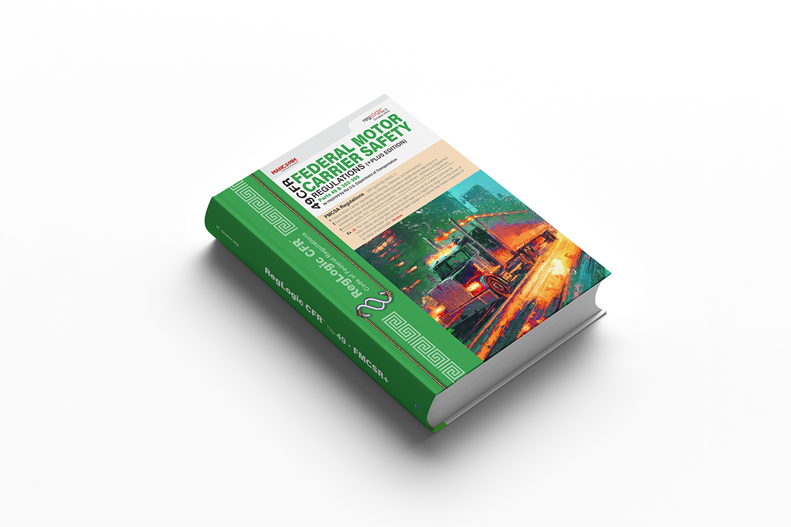 Book titled 'Federal Motor Carrier Safety' on a white background