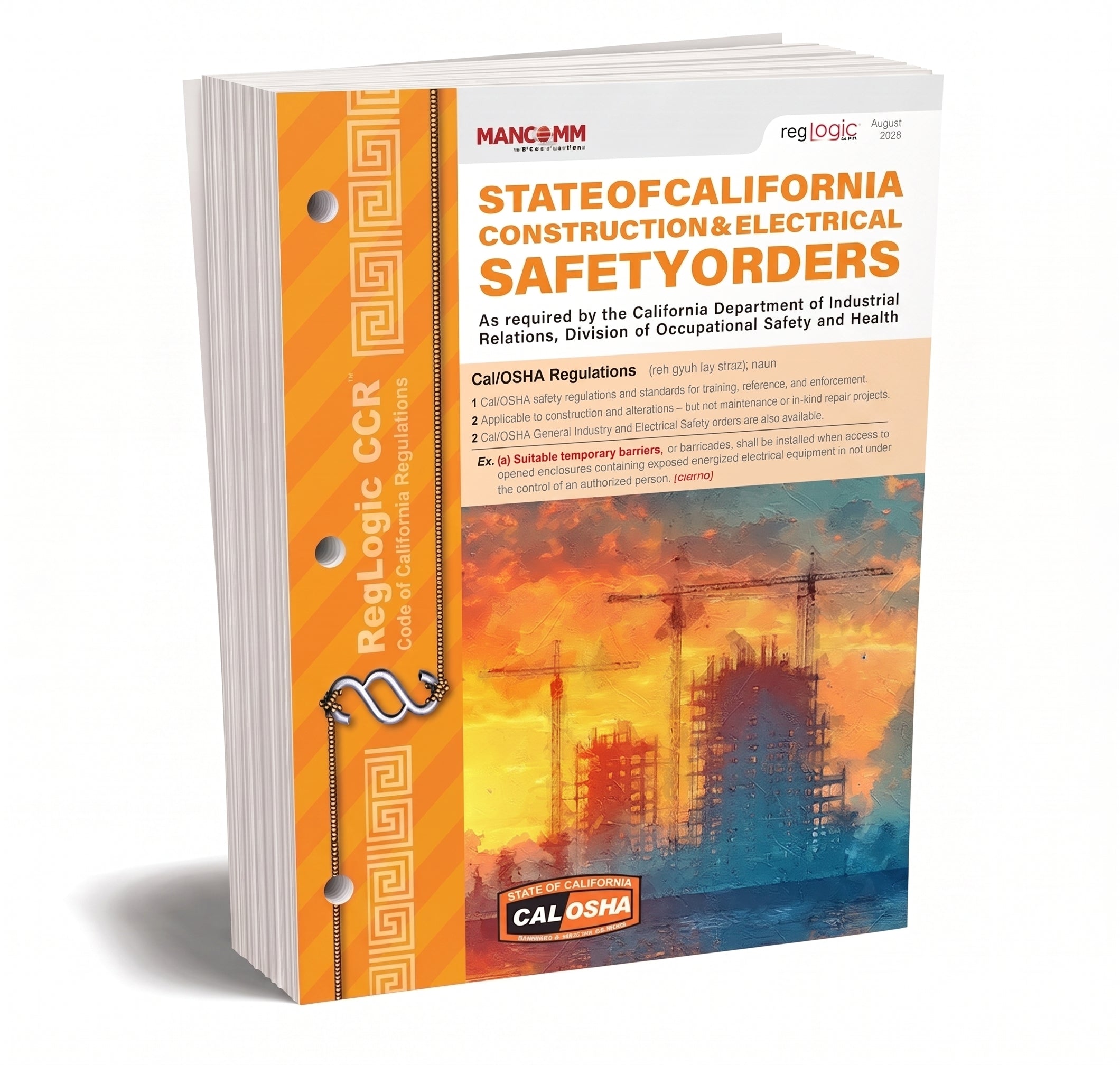 Cal/OSHA Construction & Electrical Safety Orders, August 2026