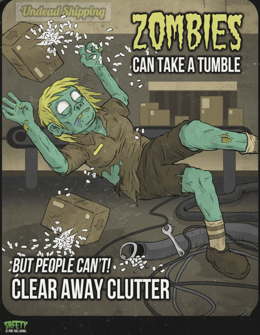 Zombie Safety Posters Series
