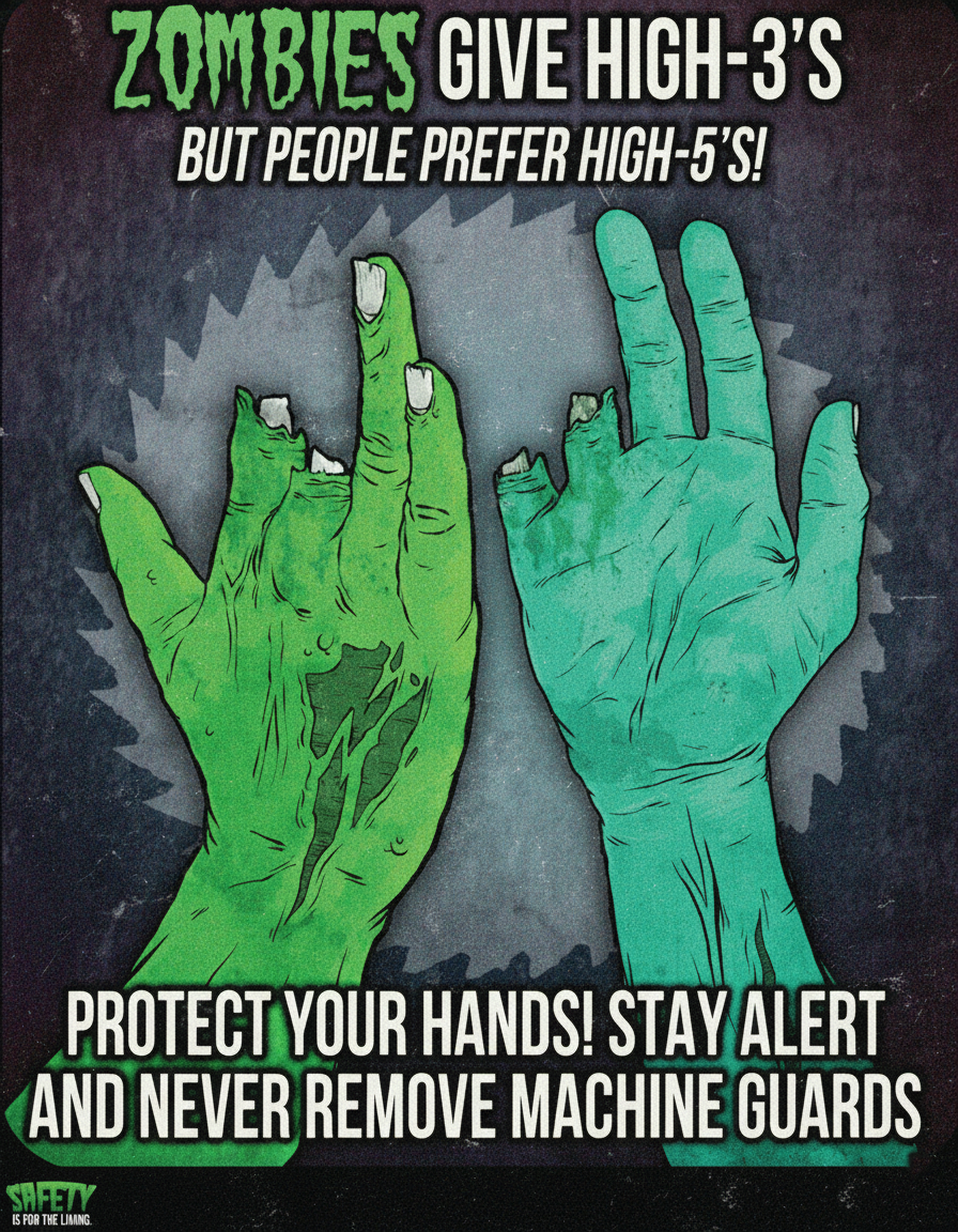 Zombie Safety Posters Series