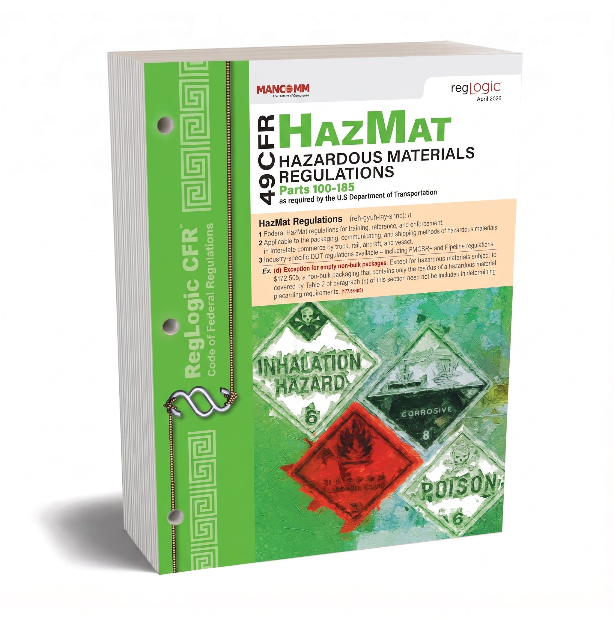 49 CFR Hazardous Materials Regulations (HMR) – DOT HazMat Compliance Manual
