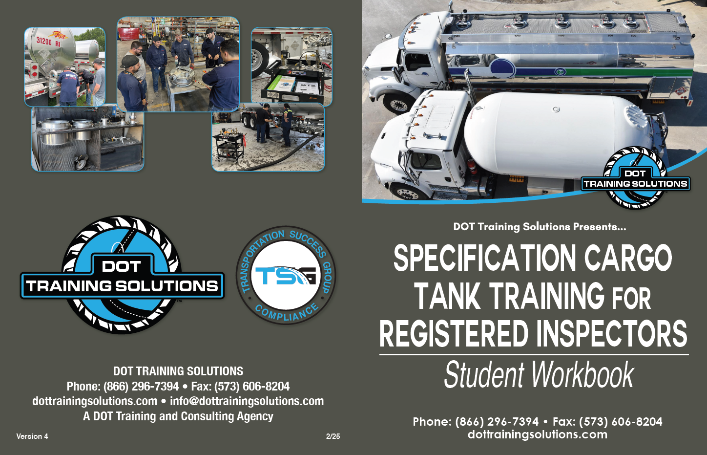 DOT Training Solutions - Specification Cargo Tank Registered Inspectors Student Workbook - Freeman