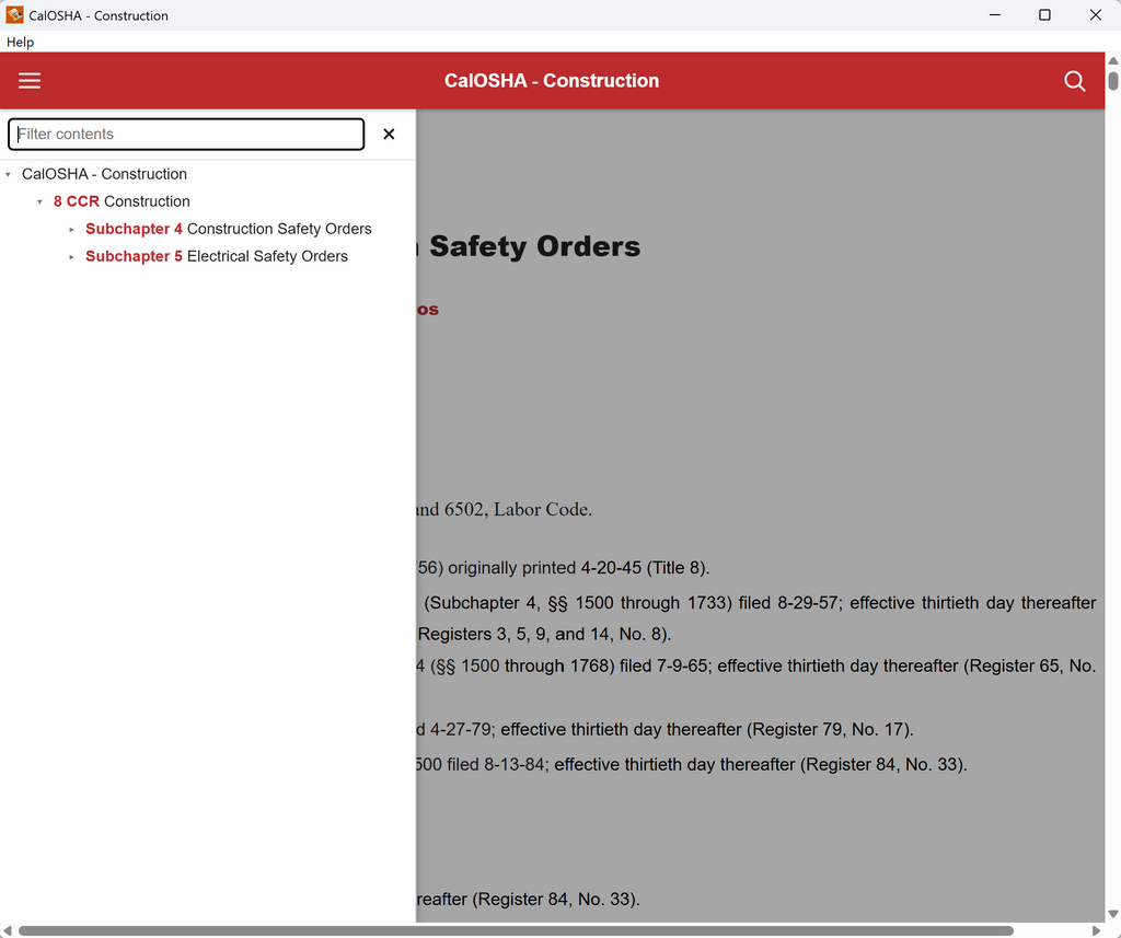 Cal/OSHA Construction Safety Orders USB - August 2026 Edition