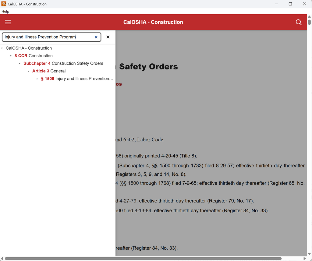 Cal/OSHA Construction Safety Orders USB - August 2026 Edition