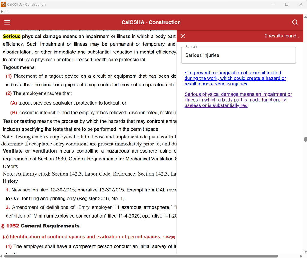 Cal/OSHA Construction Safety Orders USB - August 2026 Edition