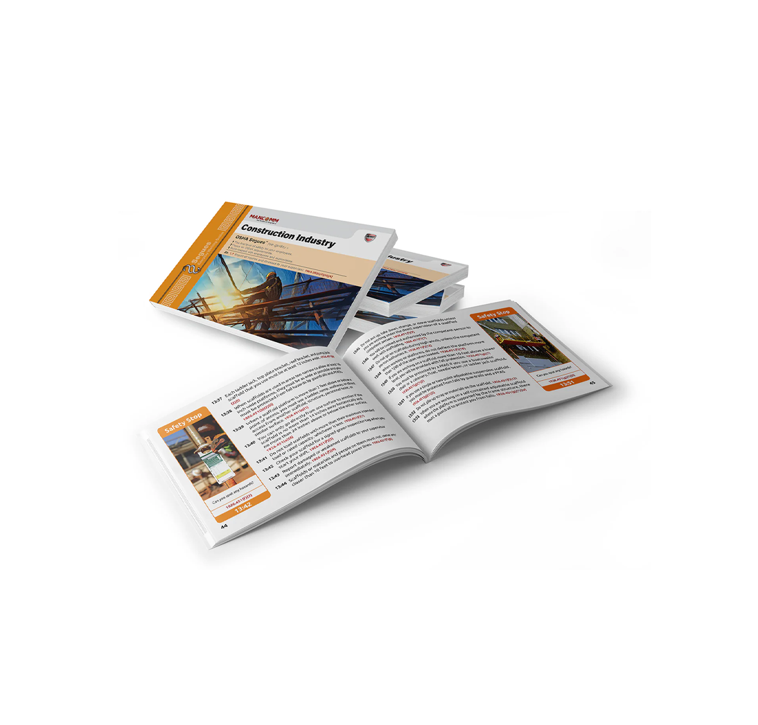 OSHA Construction Industry Quick Reference Guide, 4" × 5.25"
