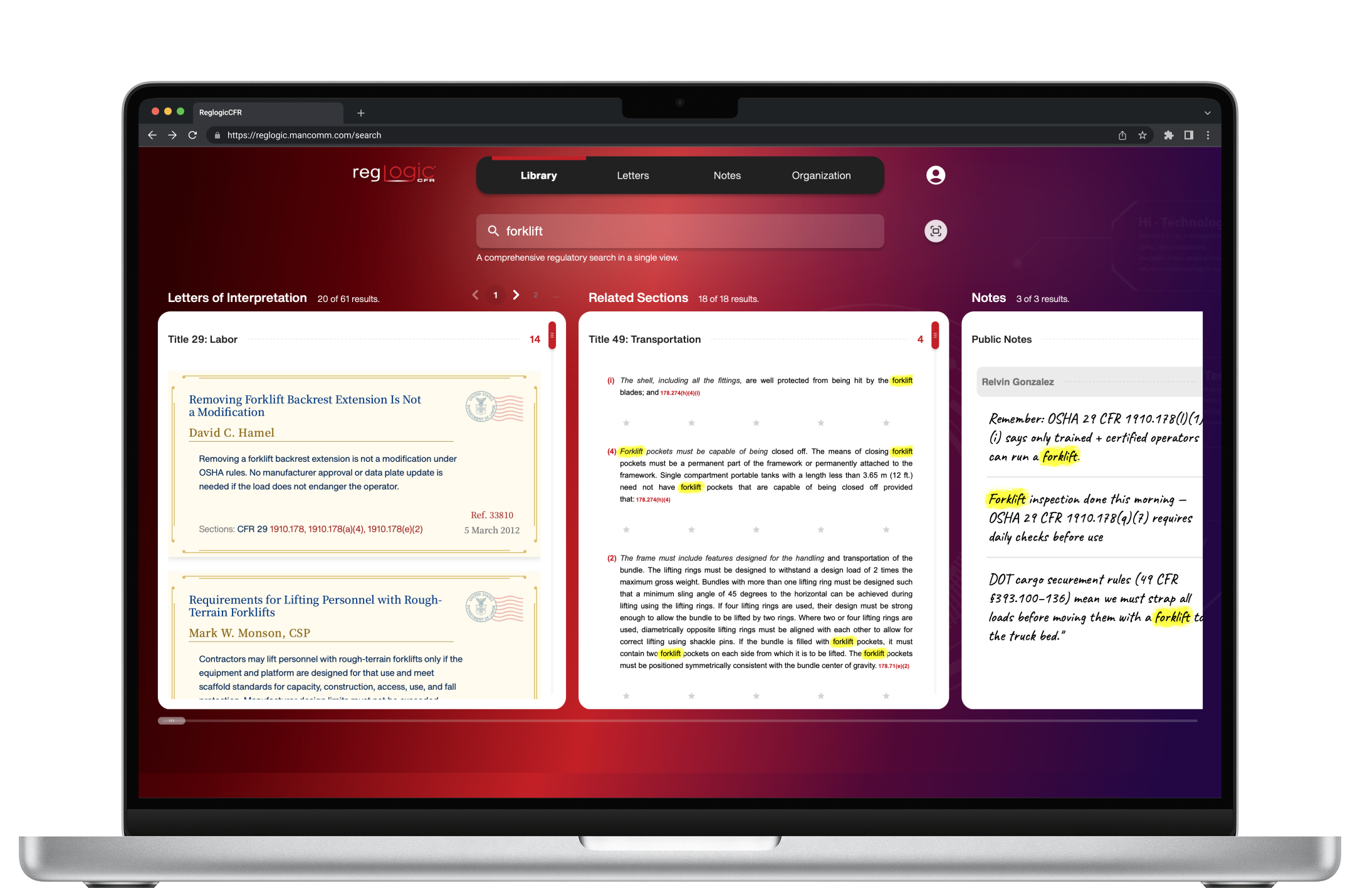 RegLogic™ Professional – Online & Mobile Regulatory Compliance Platform