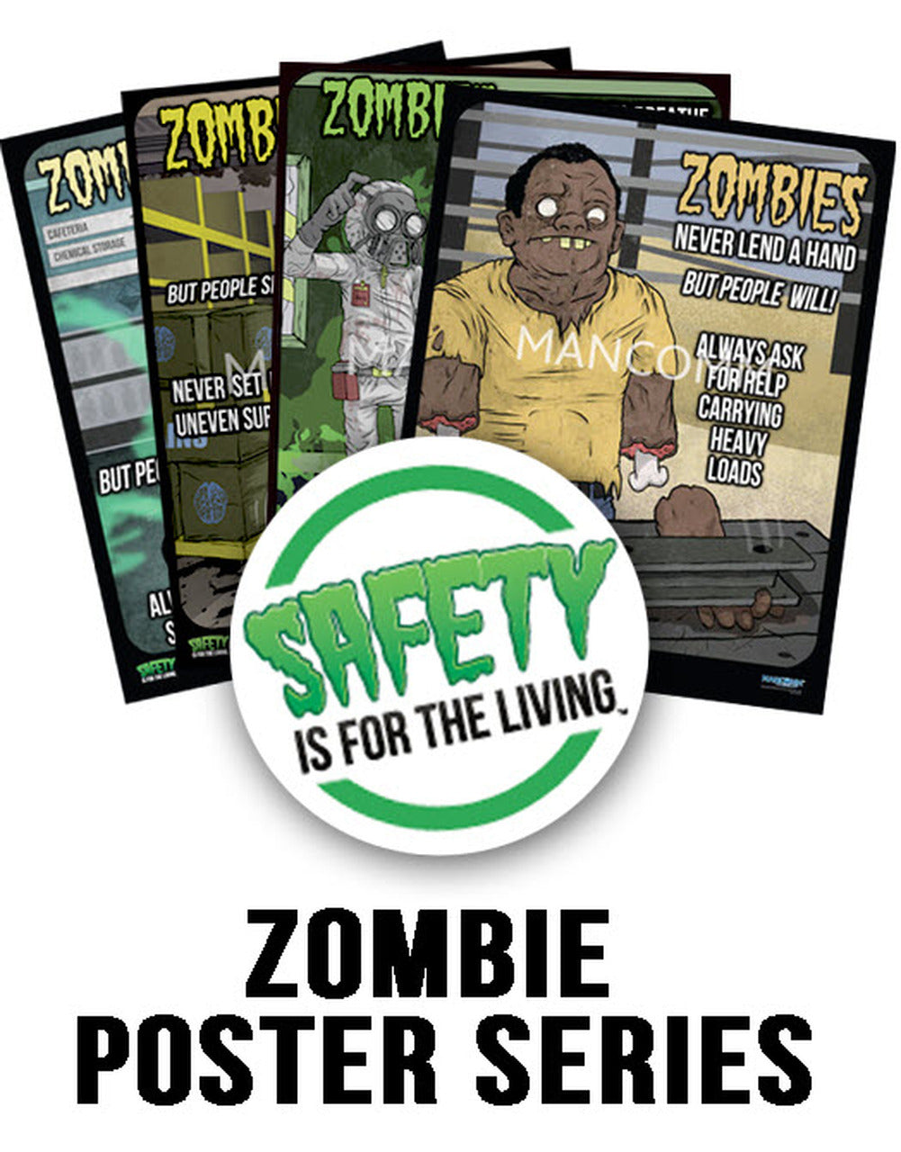 ZOMBIES Safety Poster Series - (Set of 12)